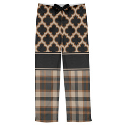 Moroccan & Plaid Mens Pajama Pants - S