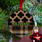 Moroccan & Plaid Metal Ball Ornament - Lifestyle