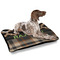 Moroccan & Plaid Outdoor Dog Beds - Large - IN CONTEXT