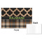 Moroccan & Plaid Disposable Paper Placemat - Front & Back