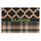 Moroccan & Plaid Disposable Paper Placemat - Front View