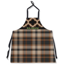 Moroccan & Plaid Apron Without Pockets w/ Name or Text