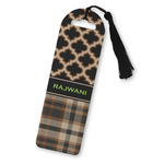 Moroccan & Plaid Plastic Bookmark (Personalized)