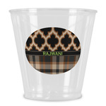 Moroccan & Plaid Plastic Shot Glass (Personalized)