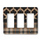 Moroccan & Plaid Rocker Light Switch Covers - Triple - MAIN