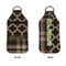 Moroccan & Plaid Sanitizer Holder Keychain - Large APPROVAL (Flat)