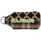 Moroccan & Plaid Sanitizer Holder Keychain - Large (Back)