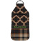 Moroccan & Plaid Sanitizer Holder Keychain - Large (Front)