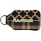 Moroccan & Plaid Sanitizer Holder Keychain - Small (Back)