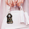 Moroccan & Plaid Sanitizer Holder Keychain - Small (LIFESTYLE)