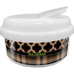 Moroccan & Plaid Snack Container (Personalized)