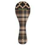 Moroccan & Plaid Ceramic Spoon Rest (Personalized)