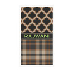 Moroccan & Plaid Guest Paper Towels - Full Color - Standard (Personalized)