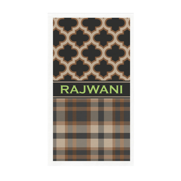 Custom Moroccan & Plaid Guest Paper Towels - Full Color - Standard (Personalized)