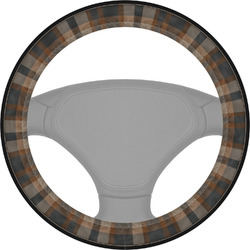 Moroccan & Plaid Steering Wheel Cover