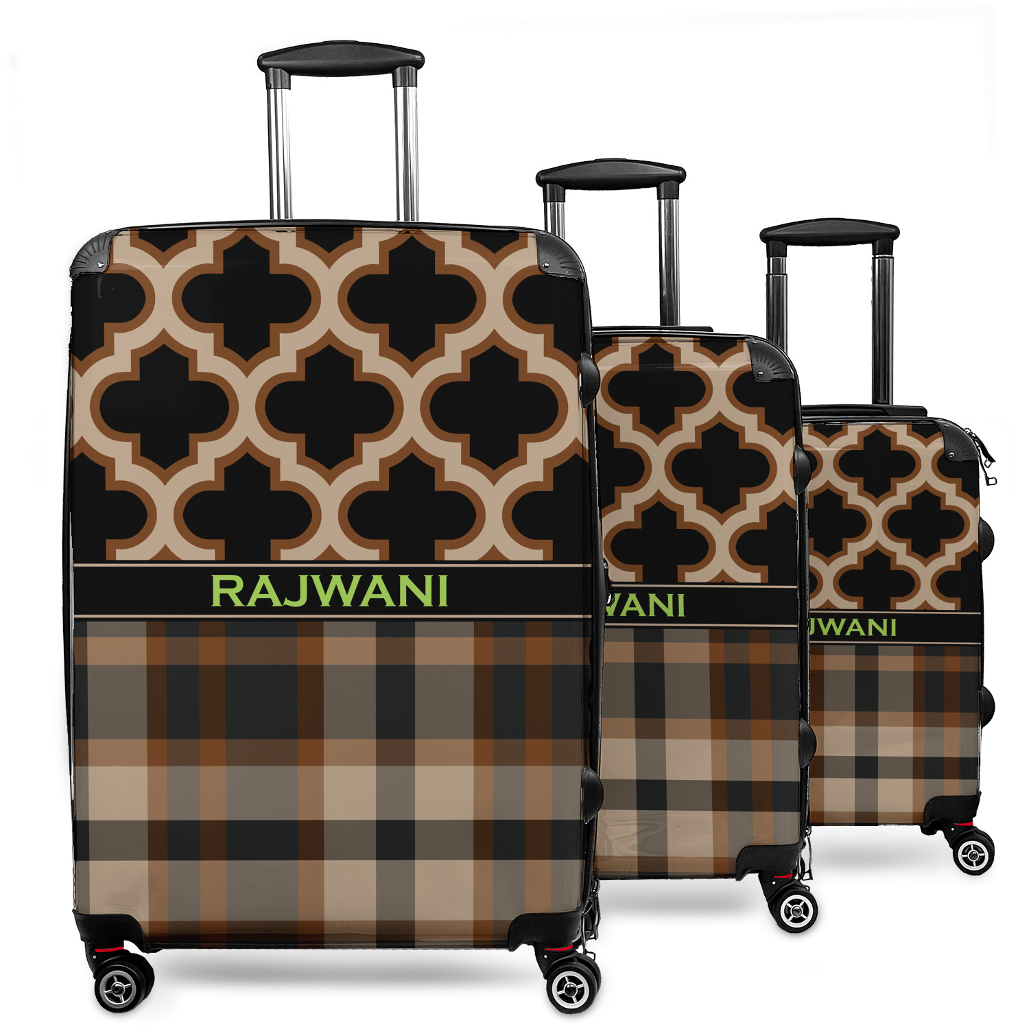 Patterned cheap luggage sets