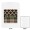 Moroccan & Plaid White Treat Bag - Front & Back View