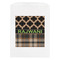 Moroccan & Plaid White Treat Bag - Front View