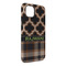 Moroccan & Plaid iPhone 14 Plus Tough Case - Angle