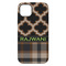 Moroccan & Plaid iPhone 14 Plus Tough Case - Back