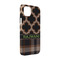 Moroccan & Plaid iPhone 14 Pro Case - Angle