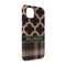 Moroccan & Plaid iPhone 14 Tough Case - Angle