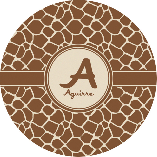 Custom Giraffe Print Multipurpose Round Labels - 1" (Personalized)