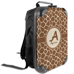 Giraffe Print Kids Hard Shell Backpack (Personalized)