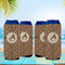 Giraffe Print 16oz Can Sleeve - Set of 4 - LIFESTYLE