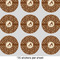 Giraffe Print 2" Multipurpose Round Labels - Sheet