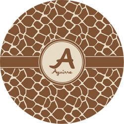 Giraffe Print Multipurpose Round Labels - 3" (Personalized)