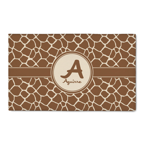 Custom Giraffe Print 3' x 5' Patio Rug (Personalized)