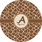 Giraffe Print Multipurpose Round Labels - 5" (Personalized)