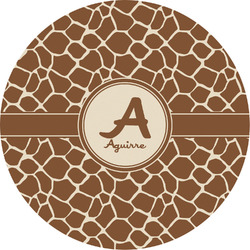 Giraffe Print Multipurpose Round Labels - 5" (Personalized)