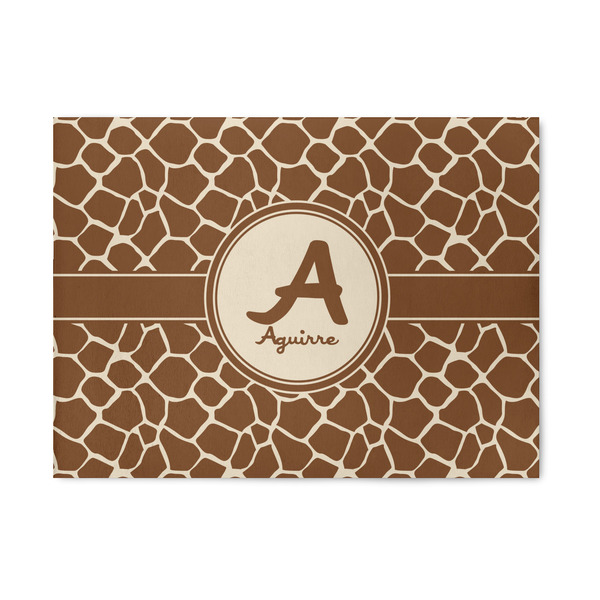 Custom Giraffe Print 5' x 7' Patio Rug (Personalized)