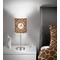 Giraffe Print 7 inch drum lamp shade - in room