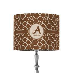Giraffe Print 8" Drum Lamp Shade - Fabric (Personalized)