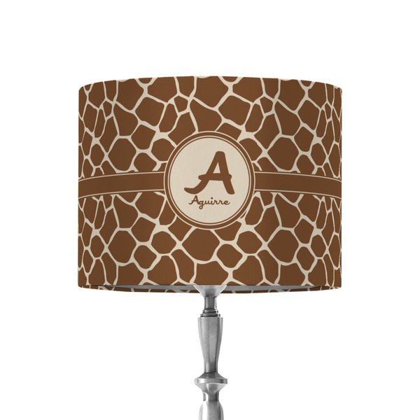 Custom Giraffe Print 8" Drum Lamp Shade - Fabric (Personalized)