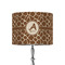 Giraffe Print 8" Drum Lampshade - ON STAND (Fabric)