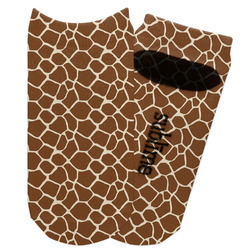 Giraffe Print Adult Ankle Socks