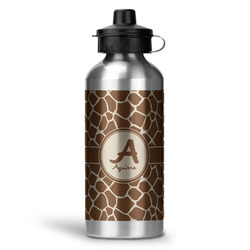 Giraffe Print Water Bottle - Aluminum - 20 oz (Personalized)