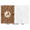 Giraffe Print Baby Blanket (Single Side - Printed Front, White Back)