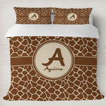 Giraffe Print Duvet Cover Set - King (Personalized)