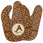 Giraffe Print Baby Bib w/ Name and Initial