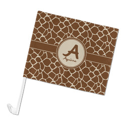 Giraffe Print Car Flag (Personalized)