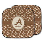 Giraffe Print Car Sun Shade - Two Piece (Personalized)