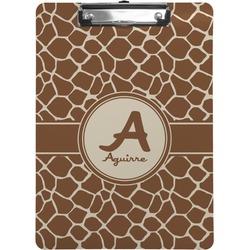 Giraffe Print Clipboard (Personalized)