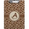 Giraffe Print Clipboard