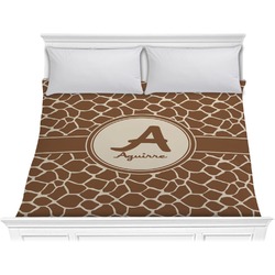 Giraffe Print Comforter - King (Personalized)