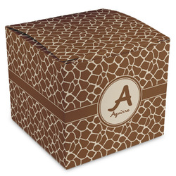 Giraffe Print Cube Favor Gift Boxes (Personalized)